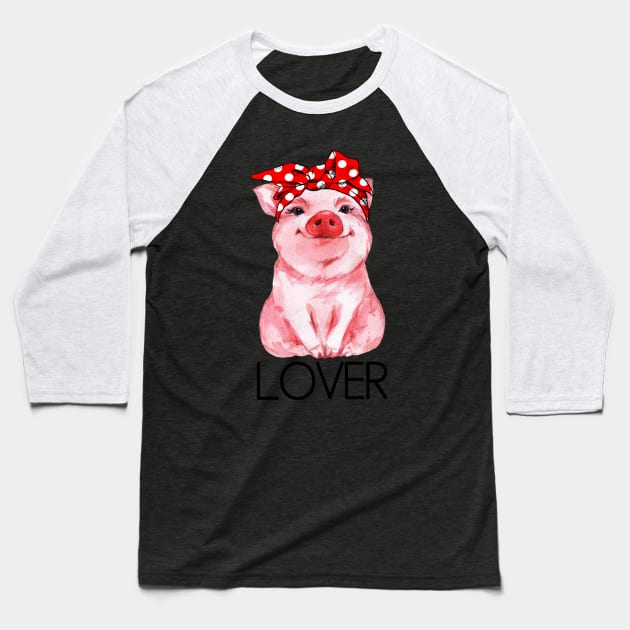 Pig Bandana. Baseball T-Shirt by tonydale